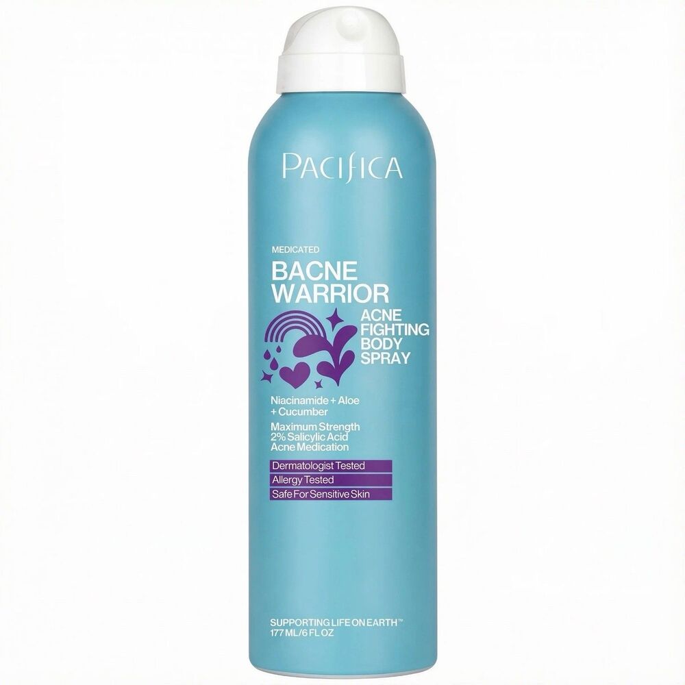 Pacifica Bacne Warrior Acne Fighting Body Spray 6 Oz Sealed